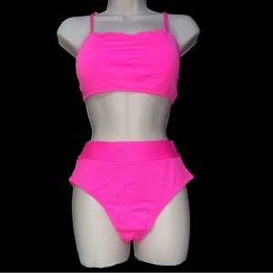 Amazon Hot Pink Women's Bikini Set
